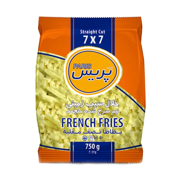 خلال سیب زمینی نیمه آماده منجمد پریس _ 750 گرمی