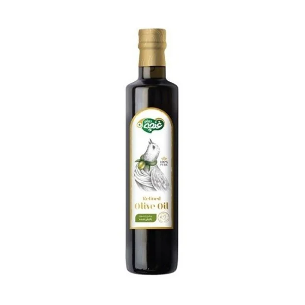 روغن مایع زیتون تصفیه شده شیشه ای غنچه - 460 گرمی